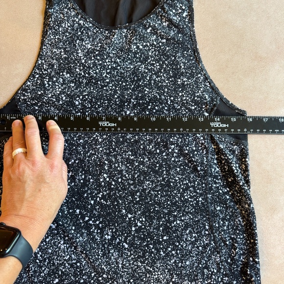 Lululemon Sculpt Tank II Splatter Black and White Racerback Tank • size small - Picture 6 of 10